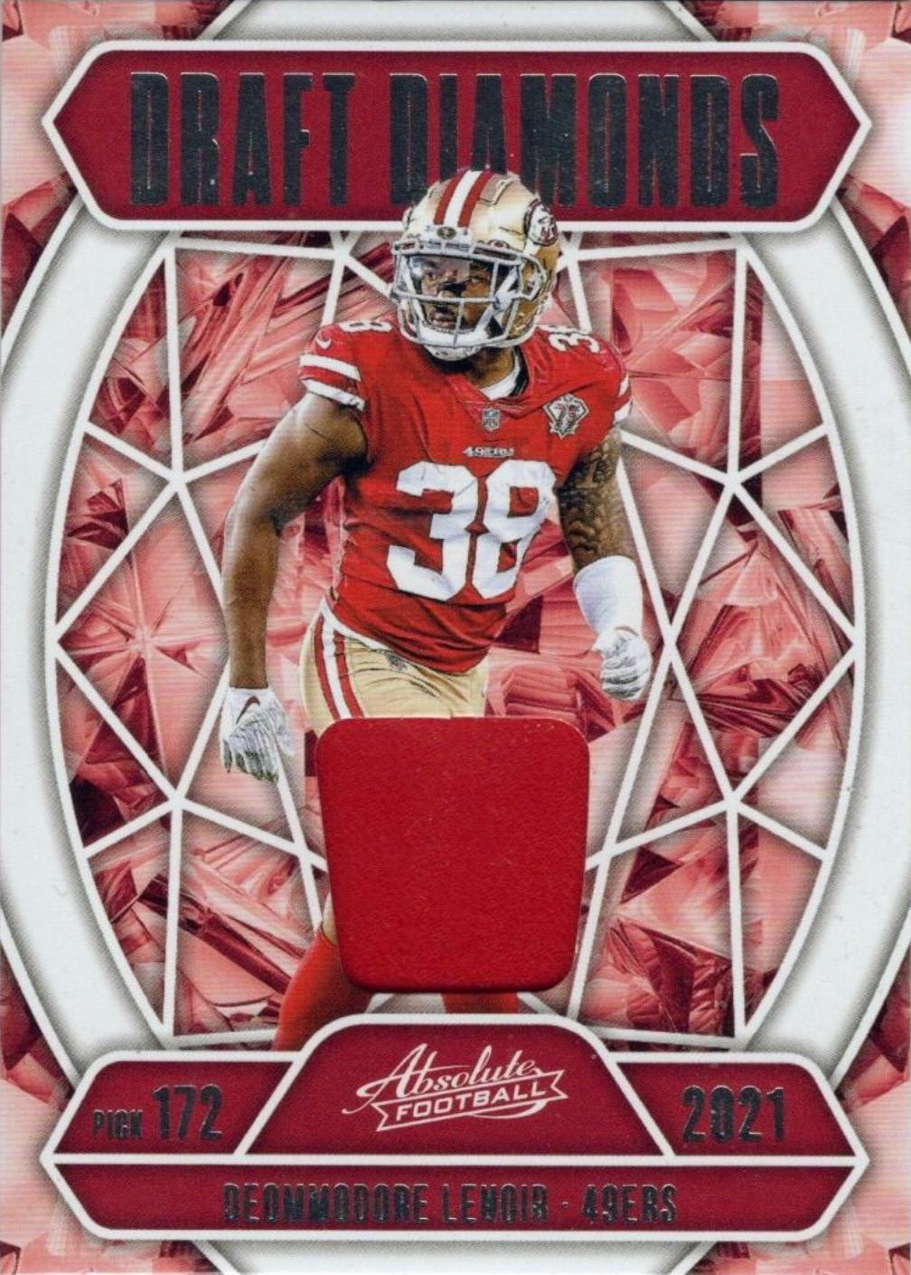 2025 Panini Absolute Draft Diamonds Jersey Deommodore Lenoir #DDJ-DLE card