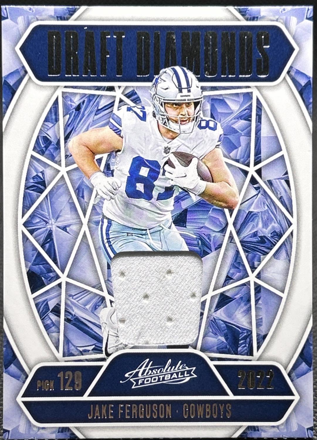 2025 Panini Absolute Draft Diamonds Jersey Jake Ferguson #DDJ-JFE card