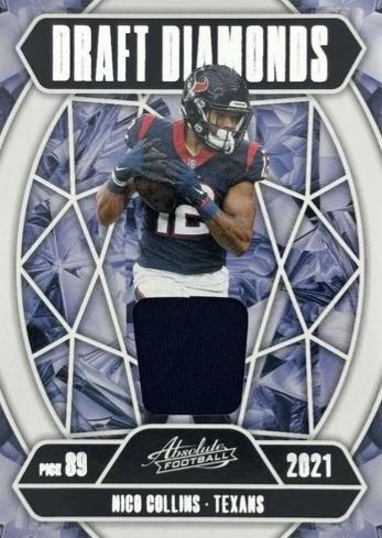 2025 Panini Absolute Draft Diamonds Jersey Nico Collins #DDJ-NCO card