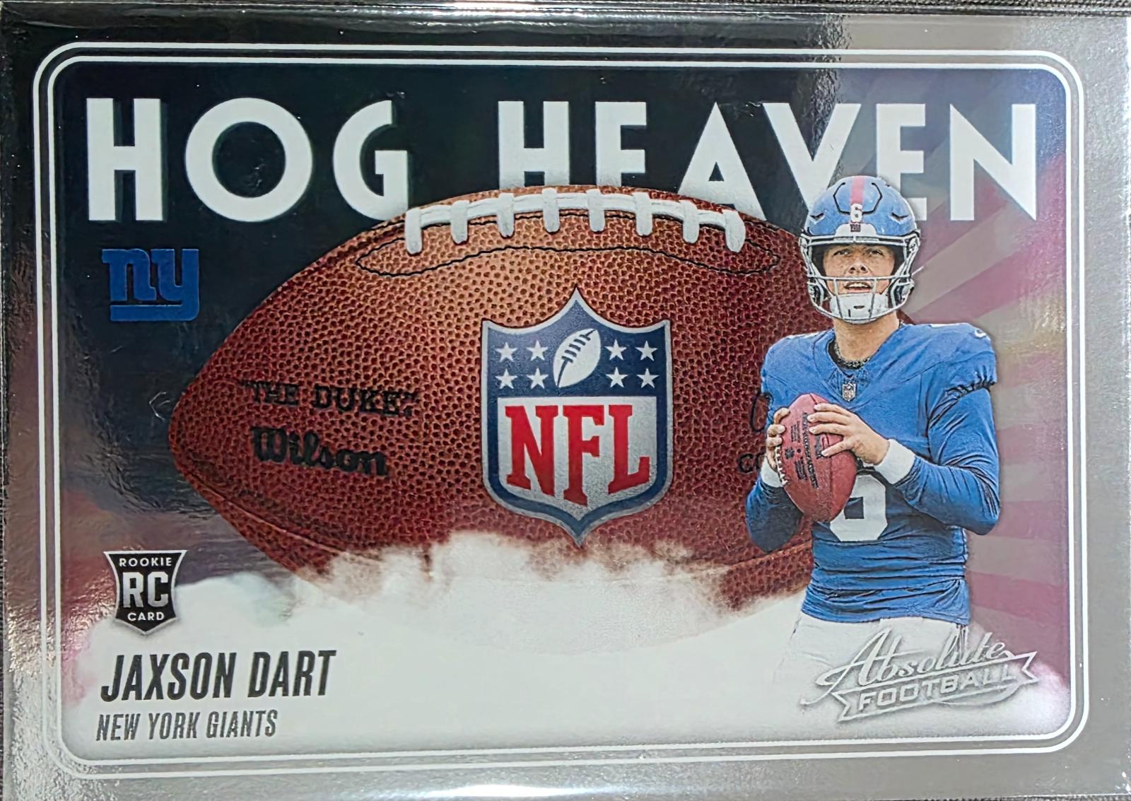 2025 Panini Absolute Hog Heaven Jaxson Dart #HH-JDT card