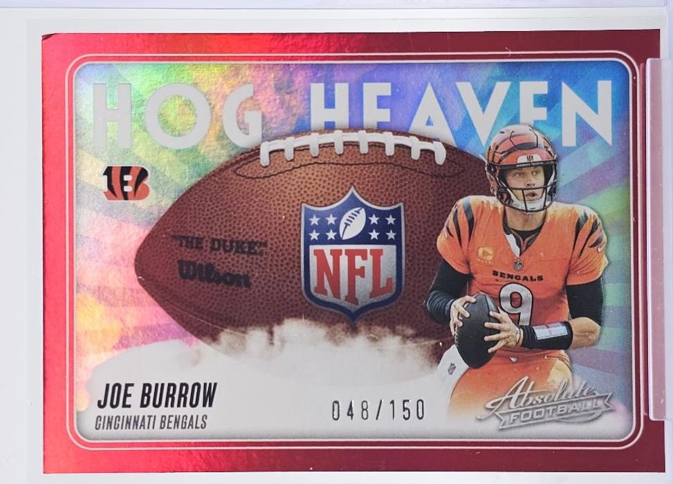 2025 Panini Absolute Hog Heaven Joe Burrow [Red] #HH-JBW card