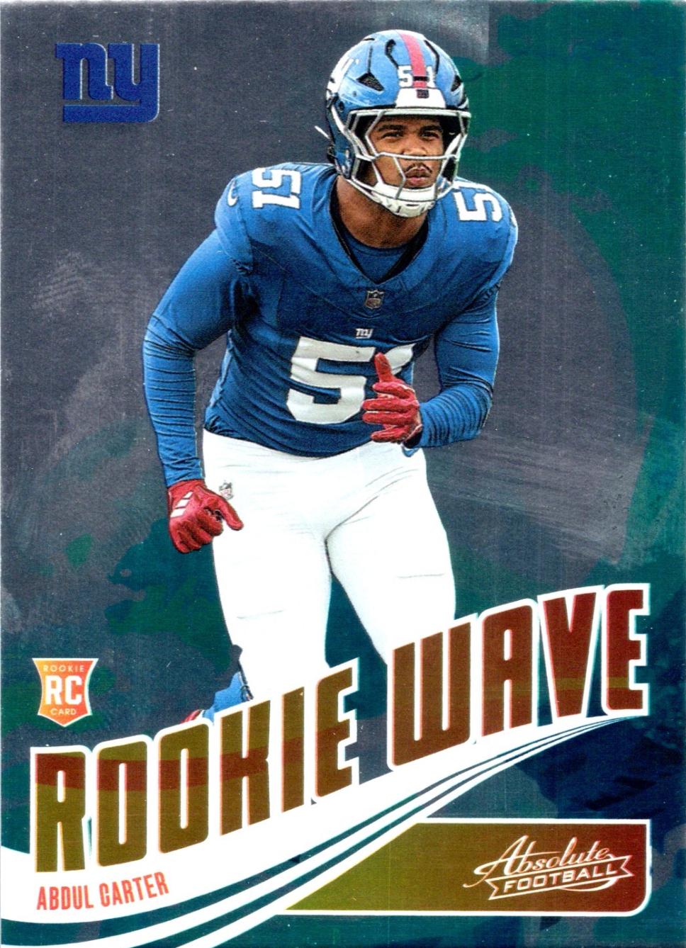 2025 Panini Absolute Rookie Wave Abdul Carter #RW-ACR card