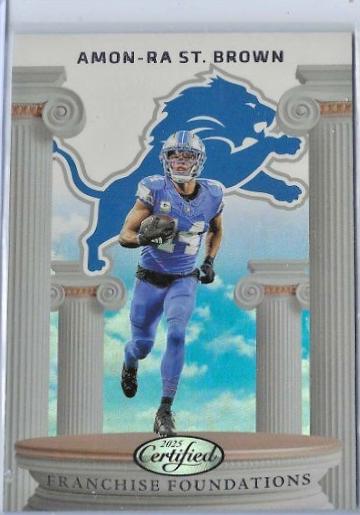 2025 Panini Certified Franchise Foundations Amon-Ra St. Brown #FFO-ASB card