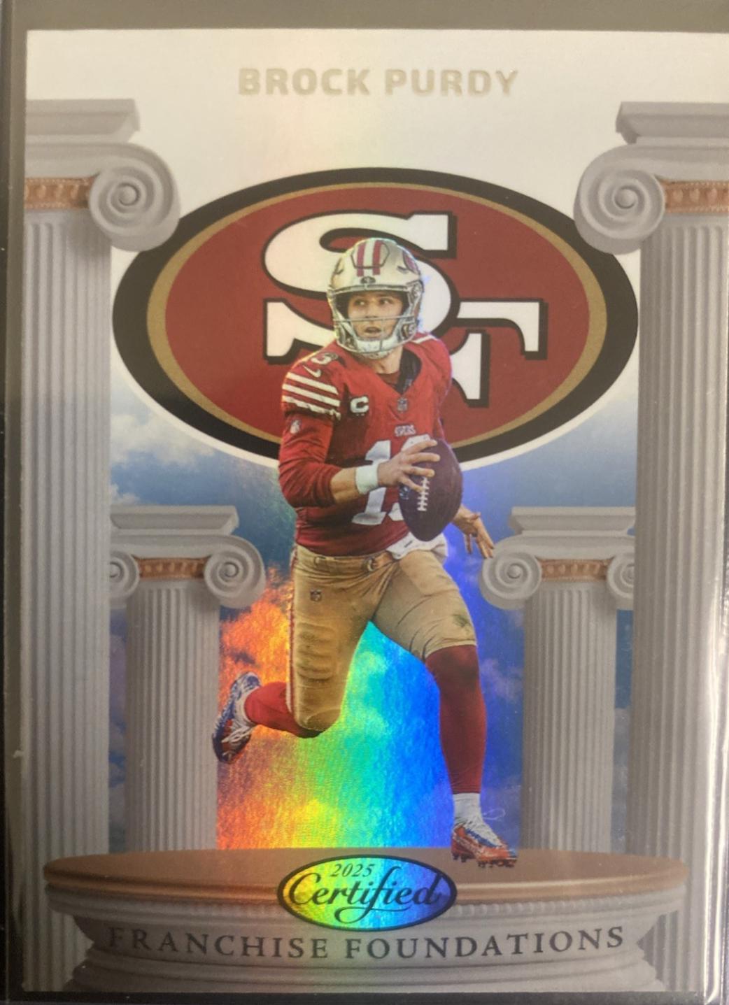 2025 Panini Certified Franchise Foundations Brock Purdy #FFO-BPY card