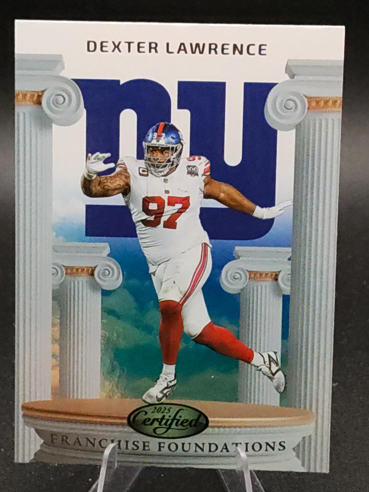 2025 Panini Certified Franchise Foundations Dexter Lawrence #FFO-DLE card