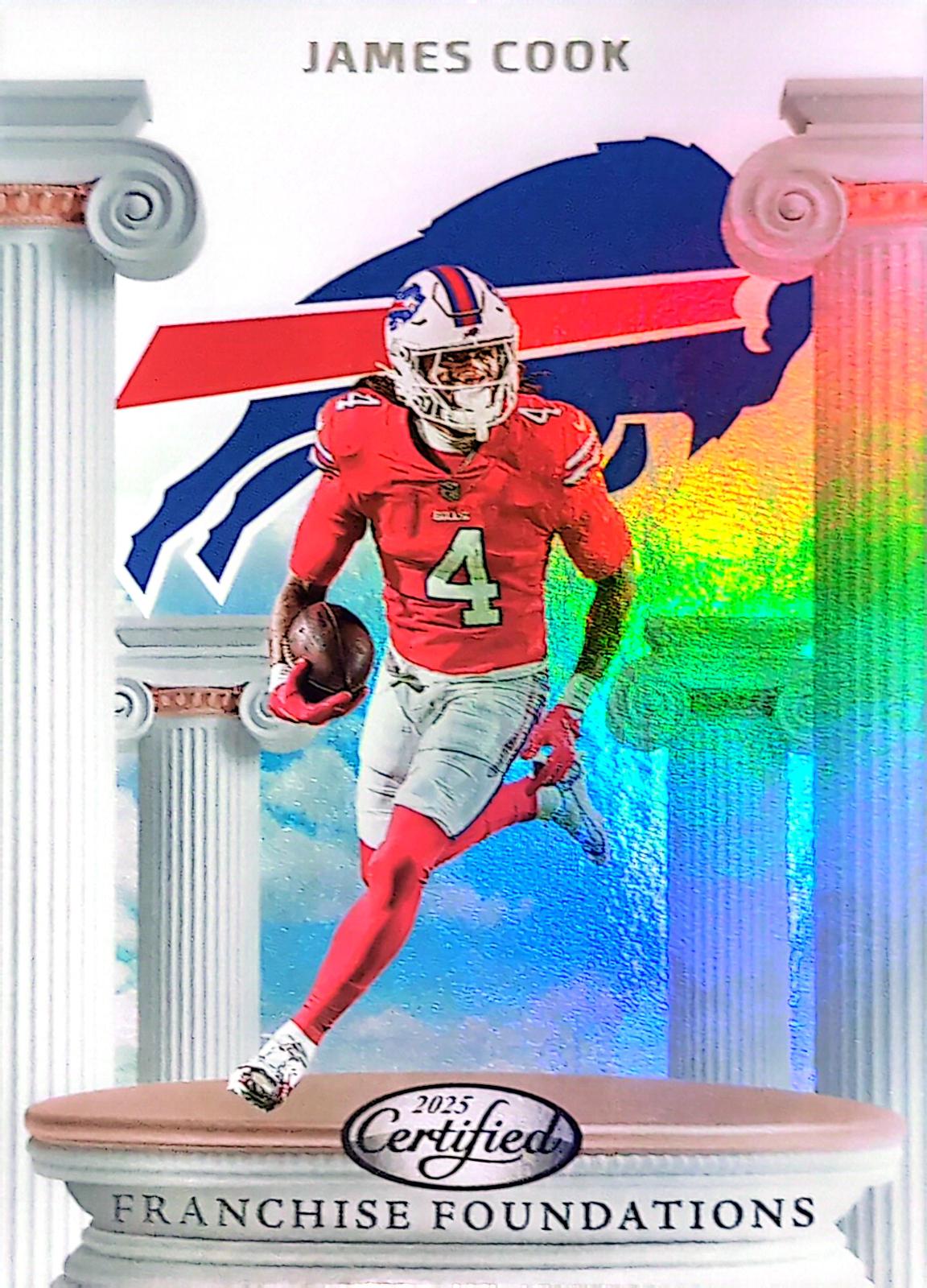2025 Panini Certified Franchise Foundations James Cook #FFO-JCK card
