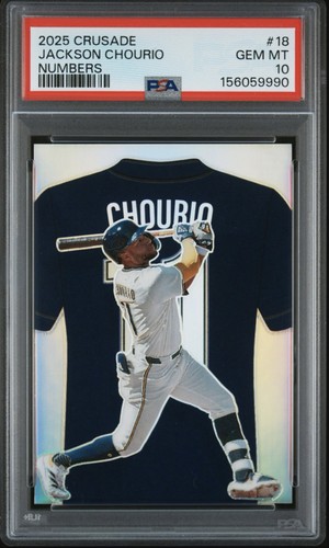 2025 Panini Crusade Numbers Jackson Chourio #18 card