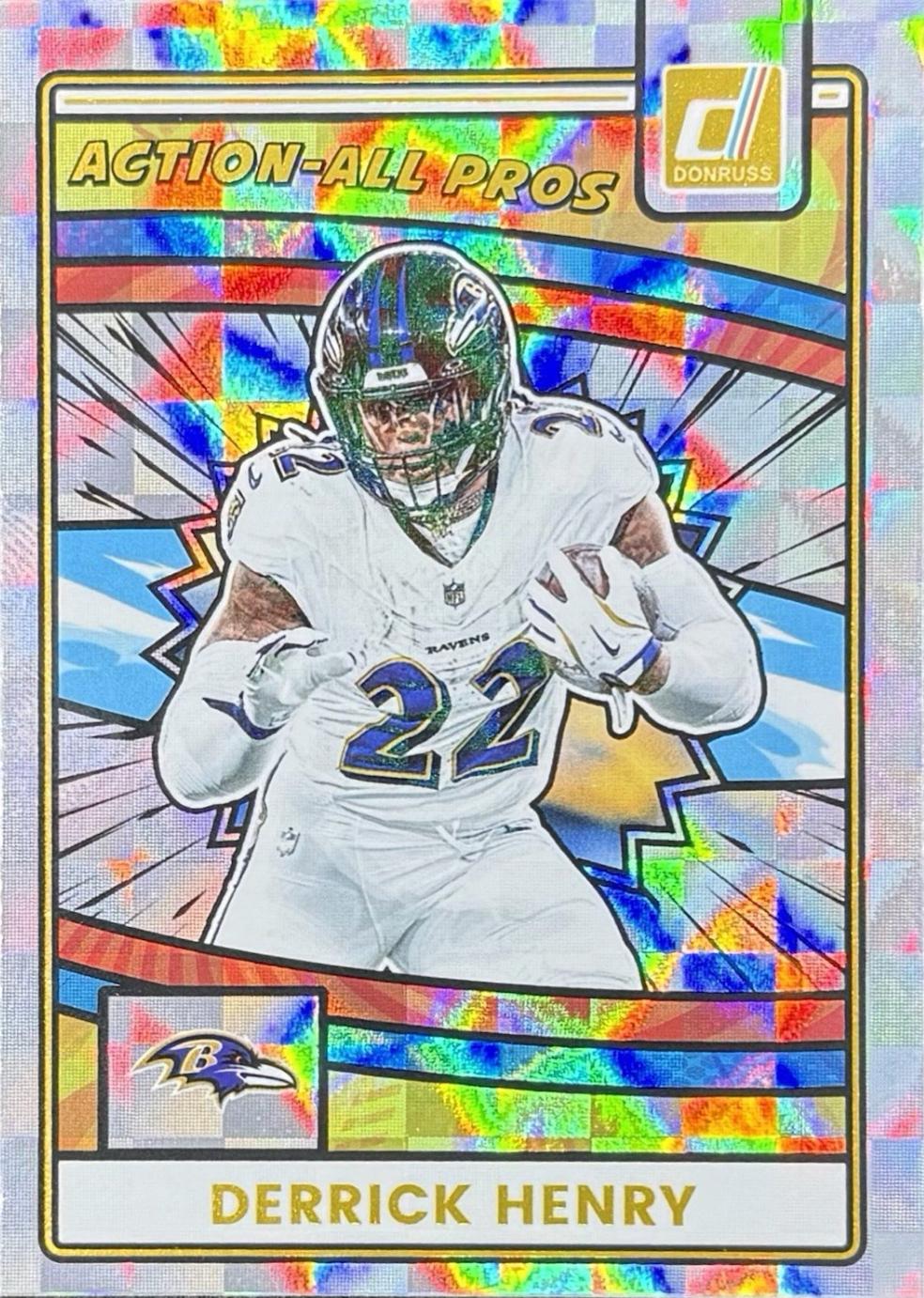 2025 Panini Donruss Action All-Pros Derrick Henry #AAP-DHE card