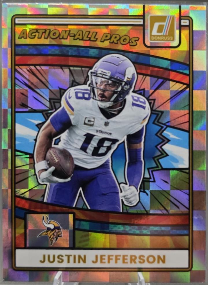 2025 Panini Donruss Action All-Pros Justin Jefferson #AAP-JJE card