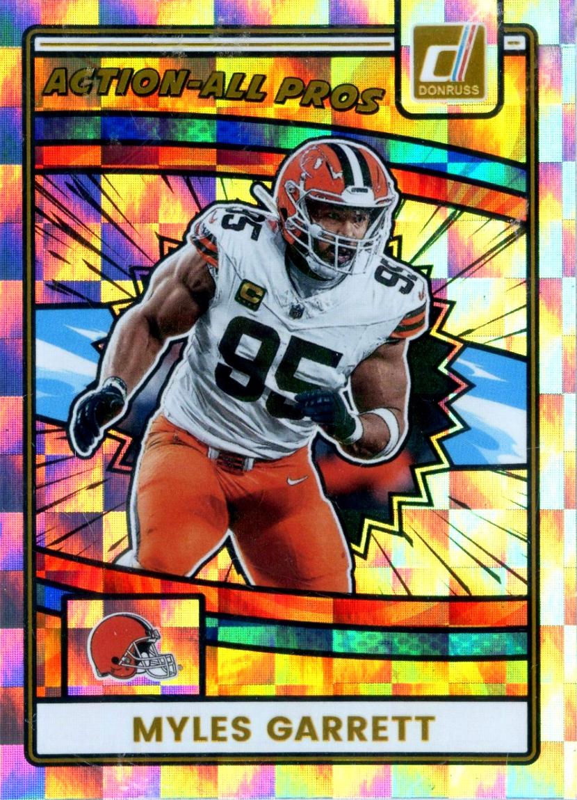 2025 Panini Donruss Action All-Pros Myles Garrett #AAP-MGA card