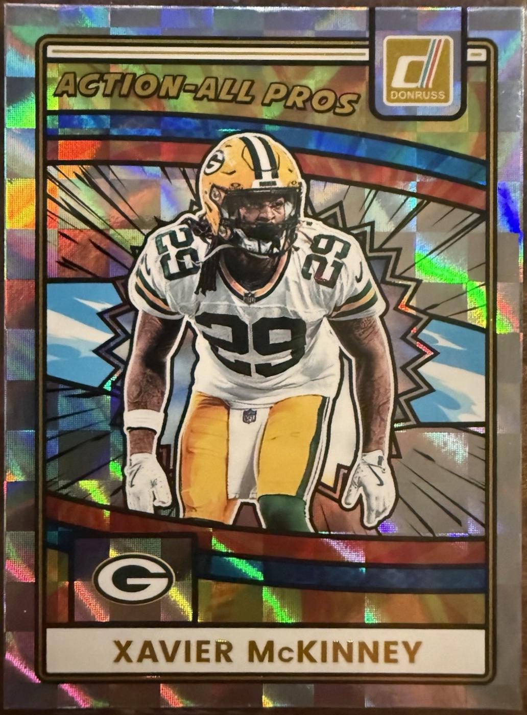 2025 Panini Donruss Action All-Pros Xavier McKinney #AAP-XMC card