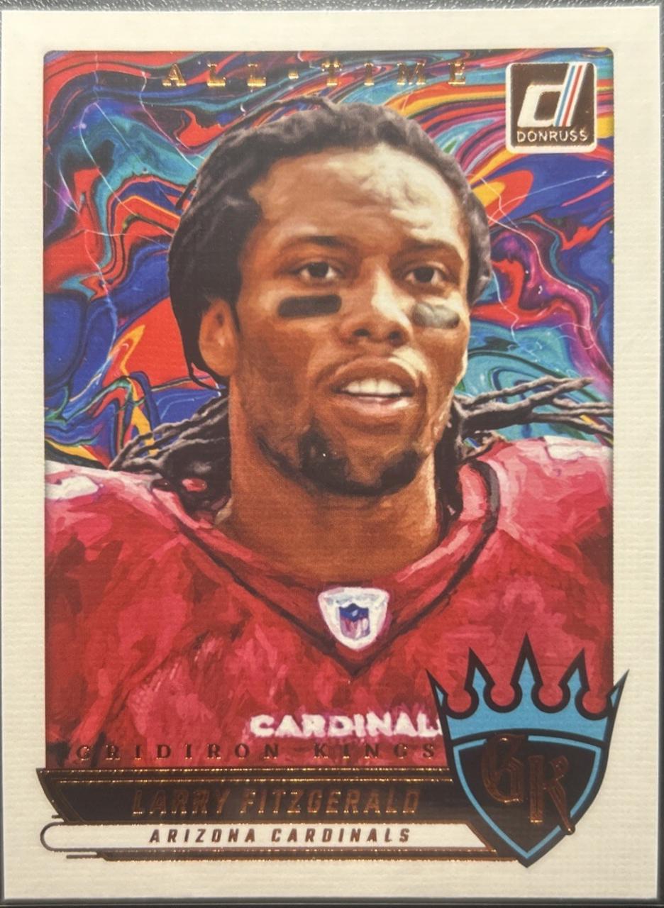 2025 Panini Donruss All-Time Gridiron Kings Larry Fitzgerald #ATGK-LFD card