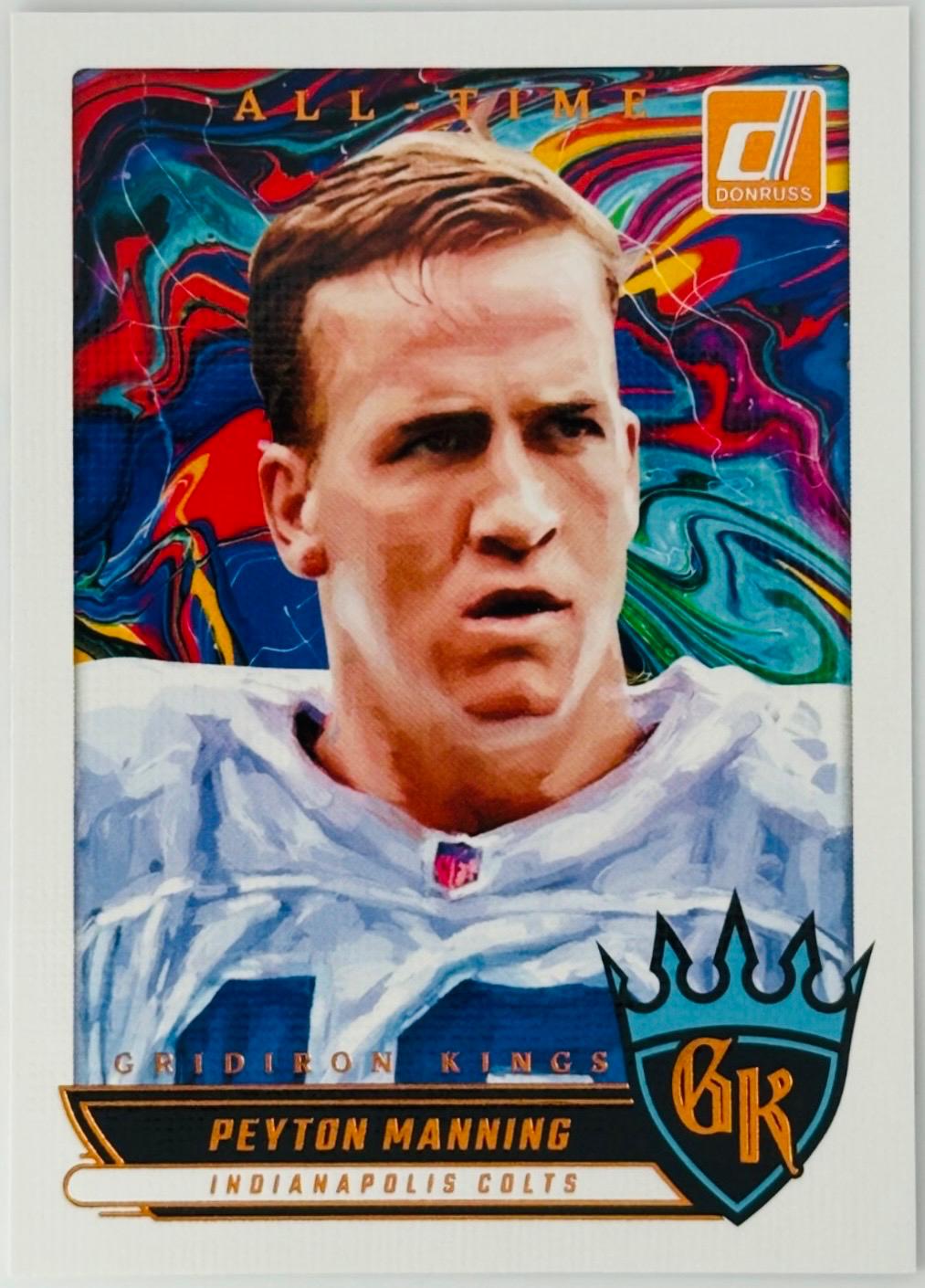 2025 Panini Donruss All-Time Gridiron Kings Peyton Manning #ATGK-PMG card