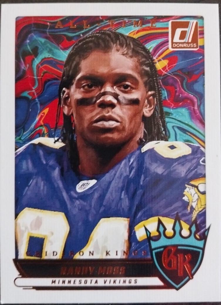 2025 Panini Donruss All-Time Gridiron Kings Randy Moss #ATGK-RMS card