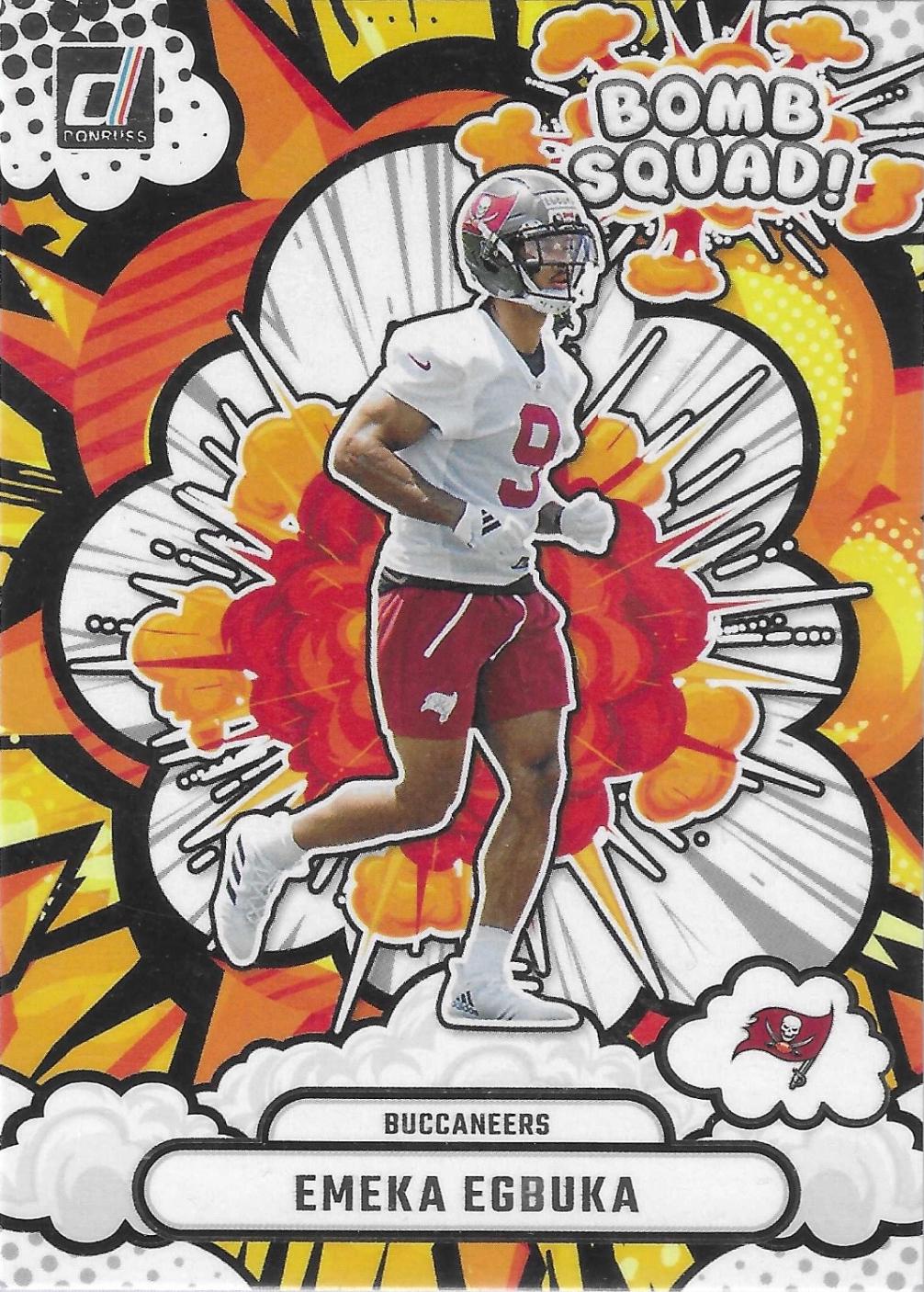 2025 Panini Donruss Bomb Squad Emeka Egbuka #BS-EEA card