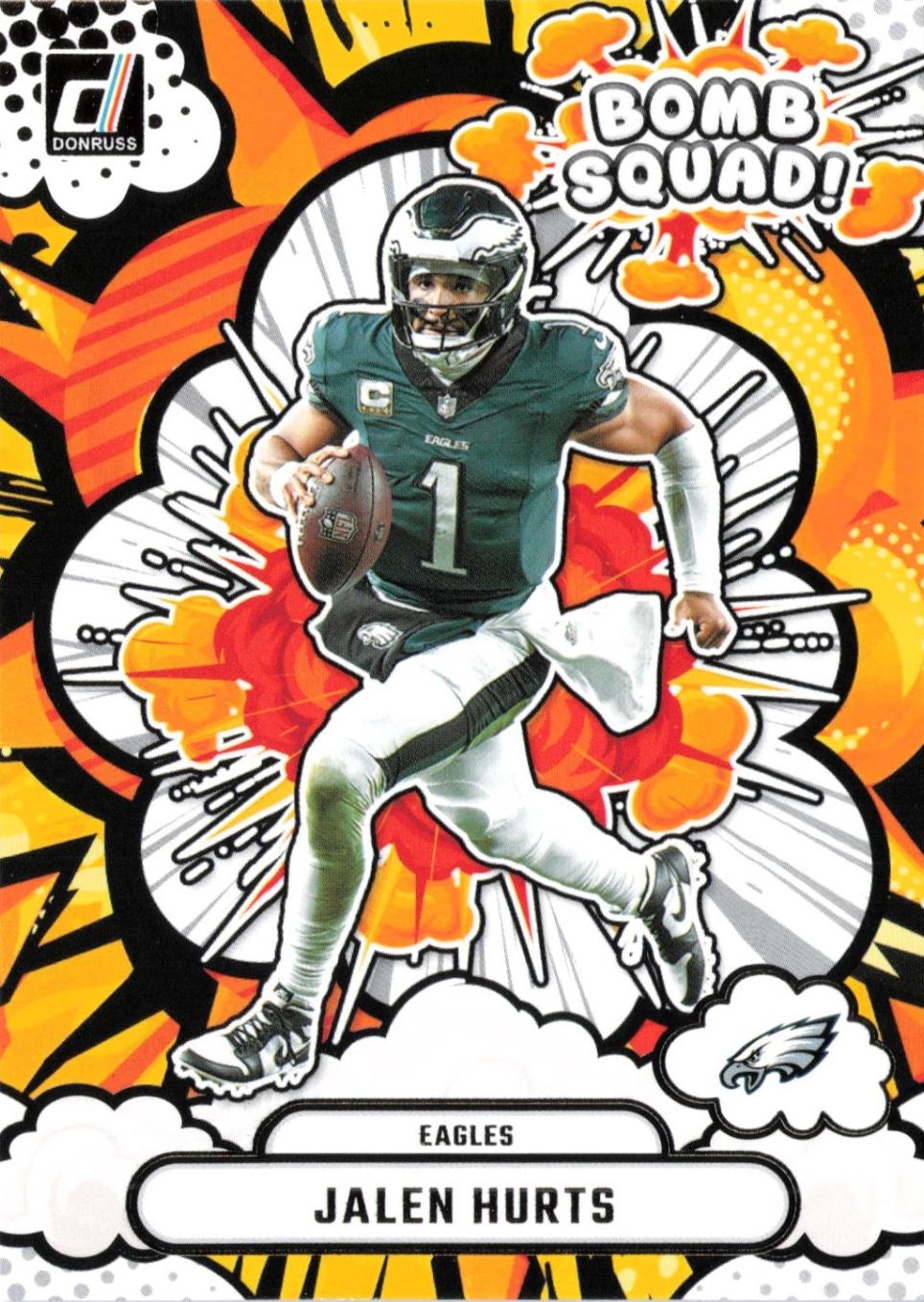 2025 Panini Donruss Bomb Squad Jalen Hurts #BS-JHS card