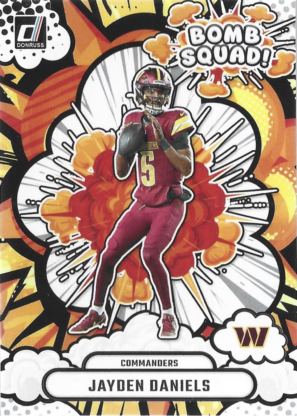2025 Panini Donruss Bomb Squad Jayden Daniels #BS-JDS card