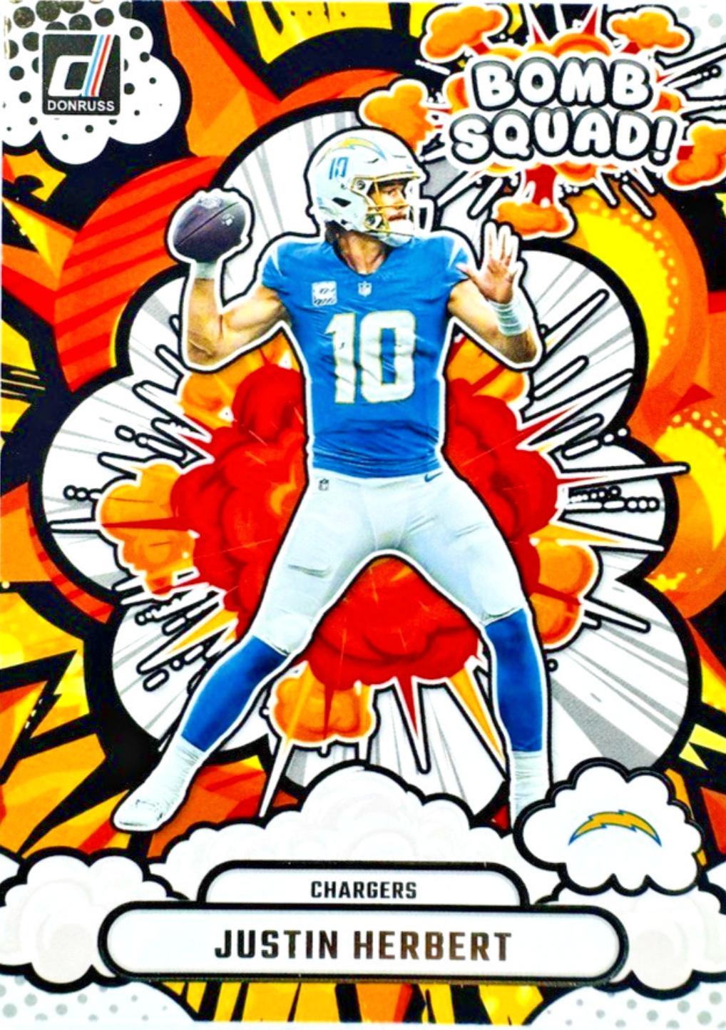 2025 Panini Donruss Bomb Squad Justin Herbert #BS-JHT card