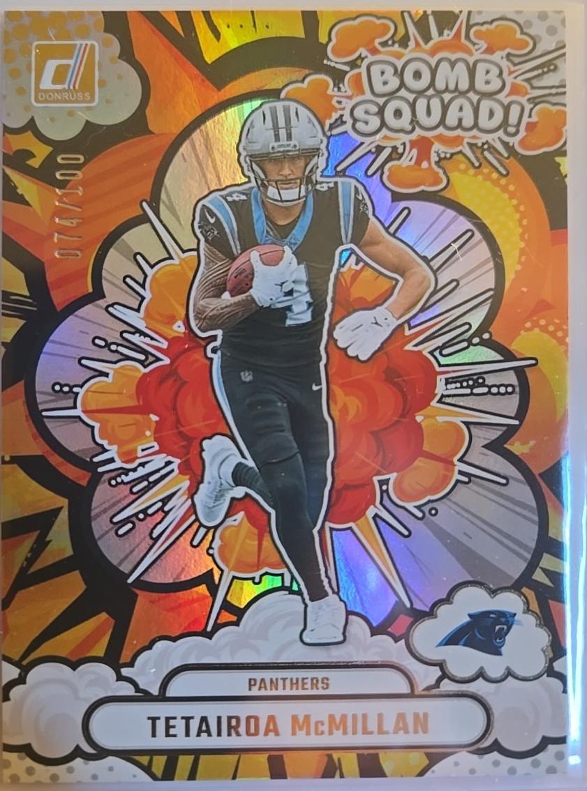 2025 Panini Donruss Bomb Squad Tetairoa McMillan [Holo] #BS-TMN card