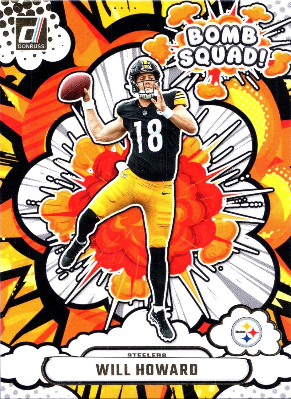 2025 Panini Donruss Bomb Squad Will Howard #BS-WHD card