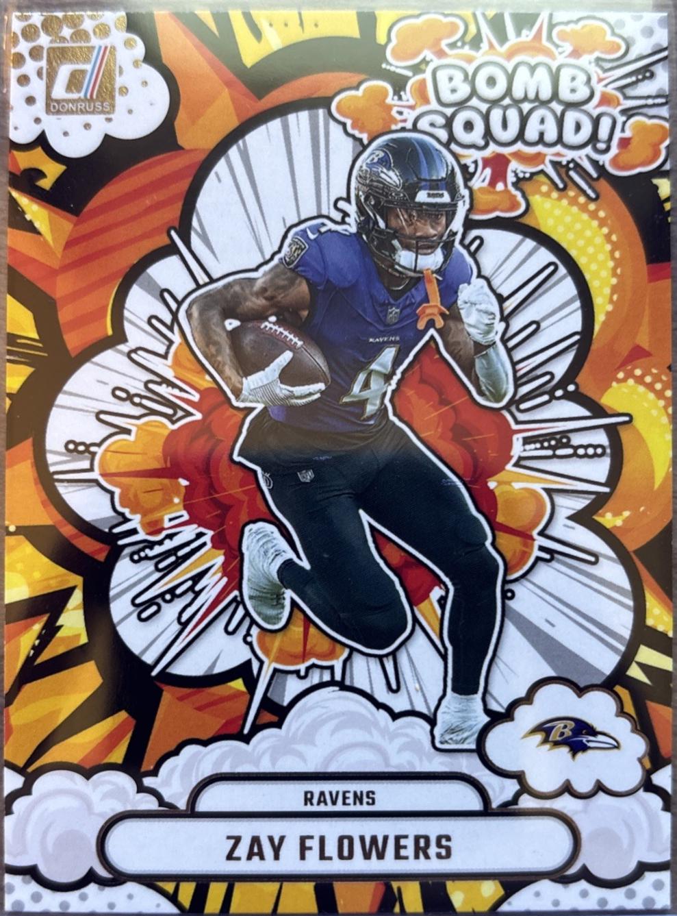 2025 Panini Donruss Bomb Squad Zay Flowers #BS-ZFS card