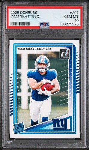 2025 Panini Donruss Cam Skattebo #302 card