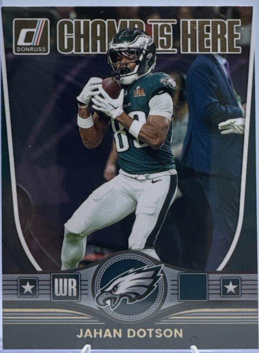 2025 Panini Donruss Champ is Here Jahan Dotson #CIH-JDN card