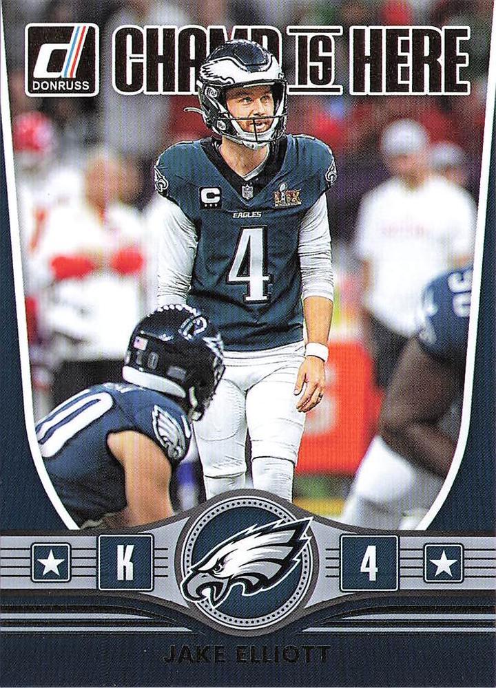 2025 Panini Donruss Champ is Here Jake Elliott #CIH-JET card