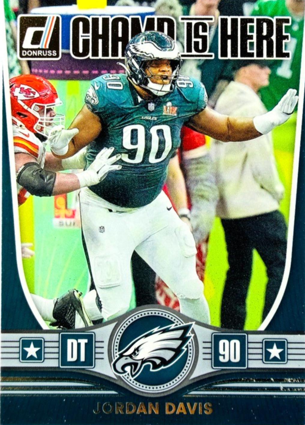 2025 Panini Donruss Champ is Here Jordan Davis #CIH-JDA card