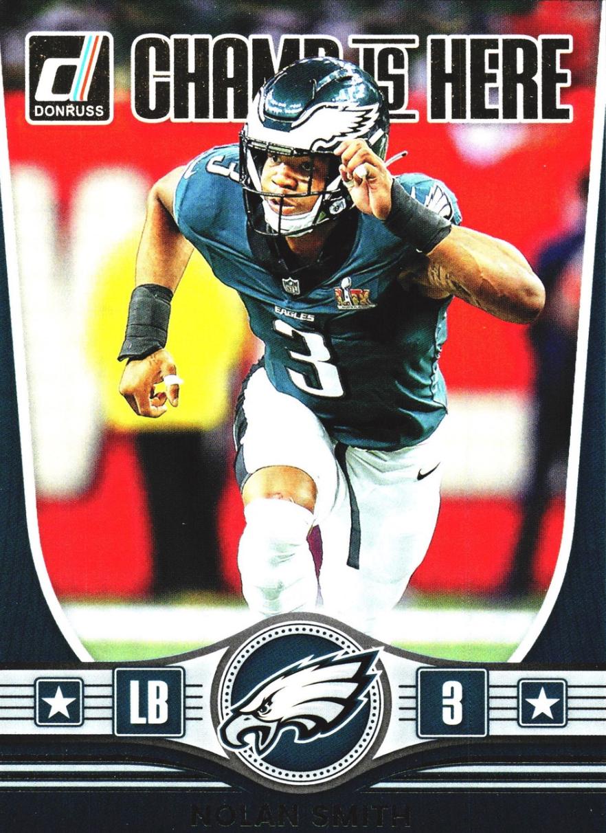 2025 Panini Donruss Champ is Here Nolan Smith #CIH-NSH card