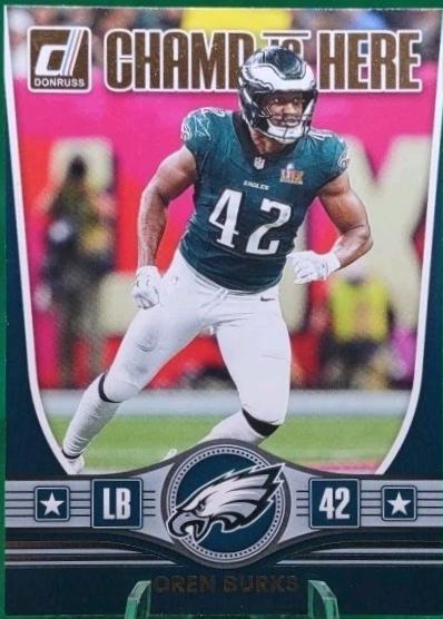 2025 Panini Donruss Champ is Here Oren Burks #CIH-OBS card