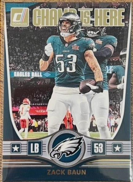 2025 Panini Donruss Champ is Here Zack Baun #CIH-ZBN card