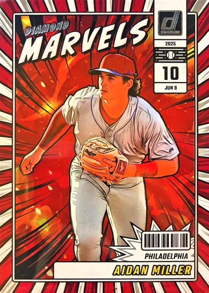 2025 Panini Donruss Diamond Marvels Aidan Miller #19 card