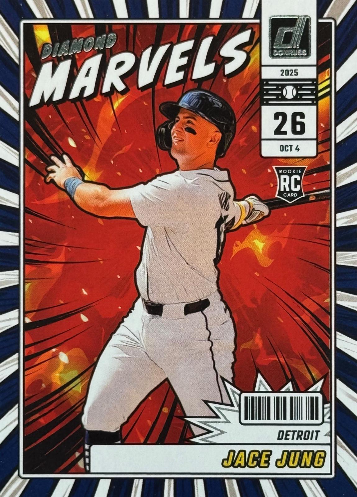 2025 Panini Donruss Diamond Marvels Jace Jung #13 card