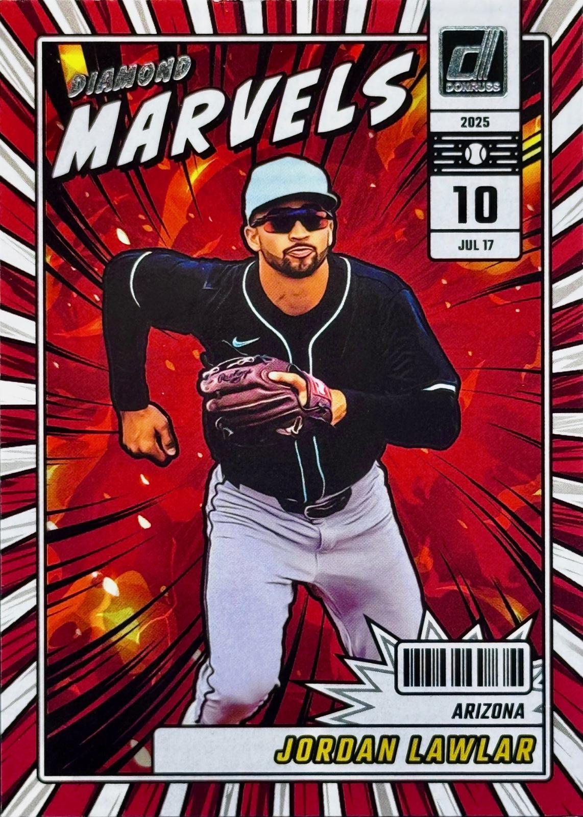 2025 Panini Donruss Diamond Marvels Jordan Lawlar #17 card