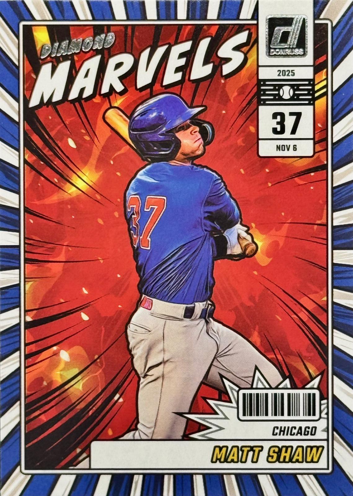 2025 Panini Donruss Diamond Marvels Matt Shaw #20 card