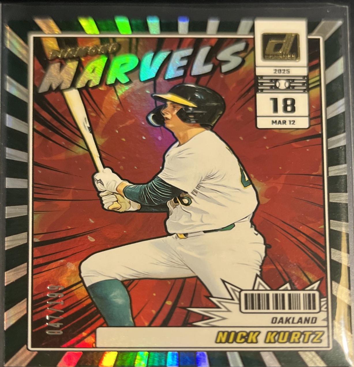 2025 Panini Donruss Diamond Marvels Nick Kurtz [Holo] #2 card