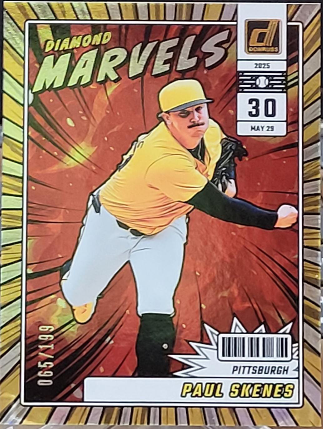 2025 Panini Donruss Diamond Marvels Paul Skenes [Holo] #1 card