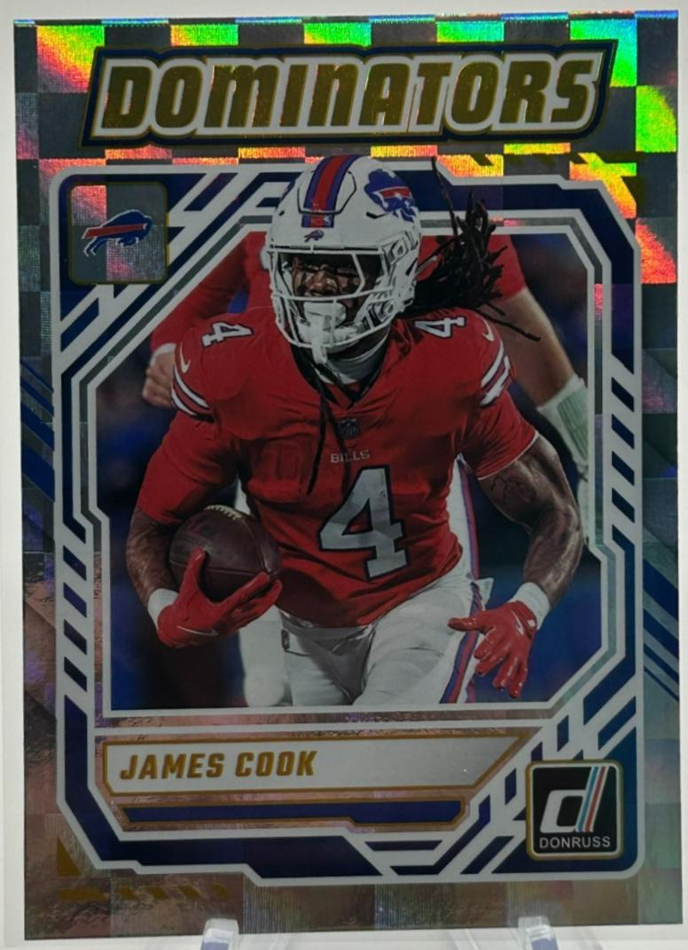 2025 Panini Donruss Dominators James Cook #DOM-JCK card
