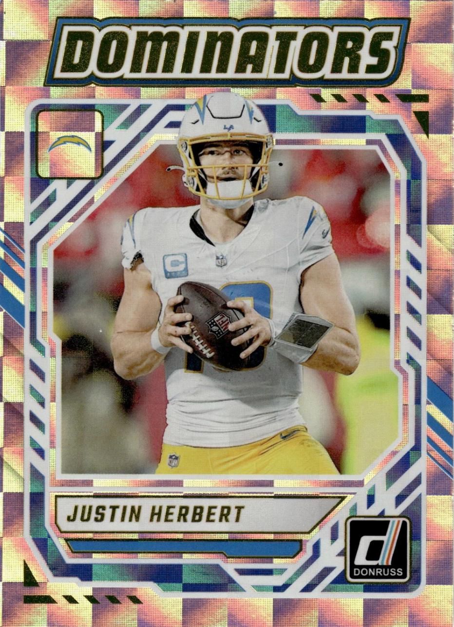 2025 Panini Donruss Dominators Justin Herbert #DOM-JHT card