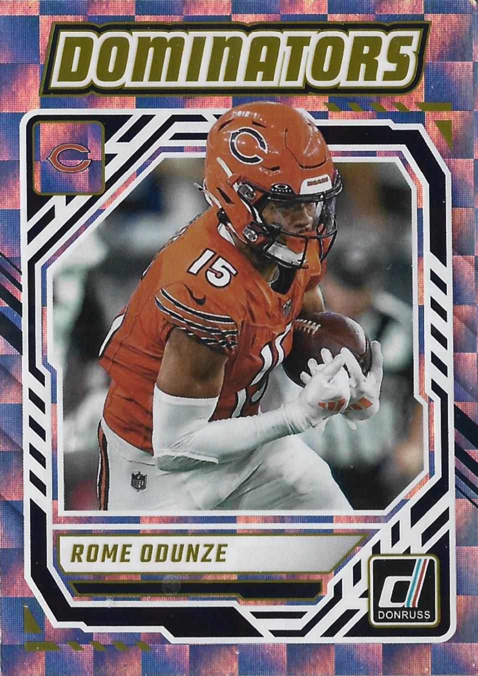 2025 Panini Donruss Dominators Rome Odunze #DOM-ROE card