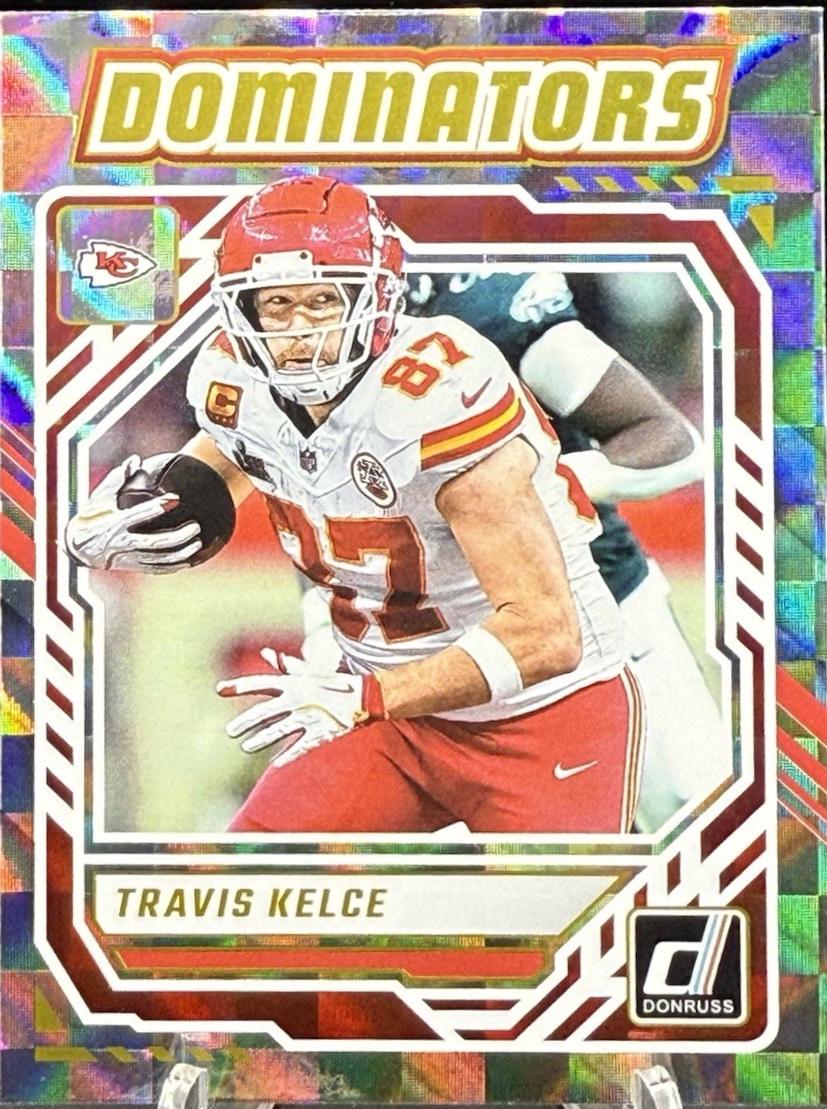 2025 Panini Donruss Dominators Travis Kelce #DOM-TKE card