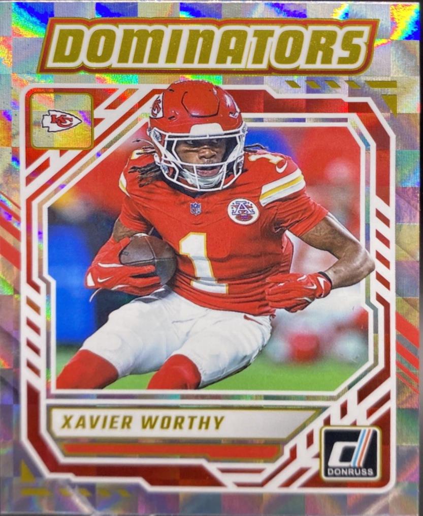 2025 Panini Donruss Dominators Xavier Worthy #DOM-XWY card