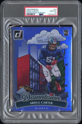 2025 Panini Donruss Downtown Abdul Carter [Oversized] #20 card
