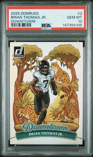 2025 Panini Donruss Downtown Brian Thomas Jr. #2 card