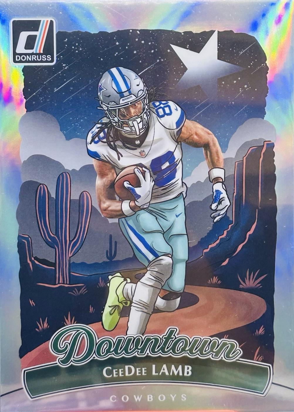 2025 Panini Donruss Downtown CeeDee Lamb [Oversized] #9 card
