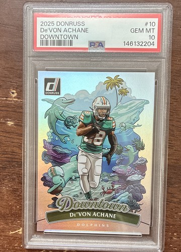 2025 Panini Donruss Downtown De'Von Achane #10 card