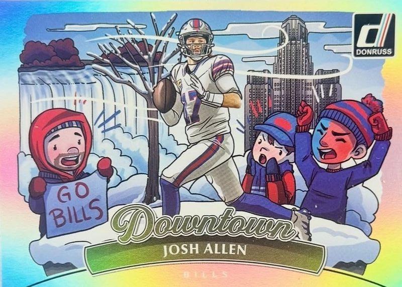 2025 Panini Donruss Downtown Horizontal Josh Allen #10 card