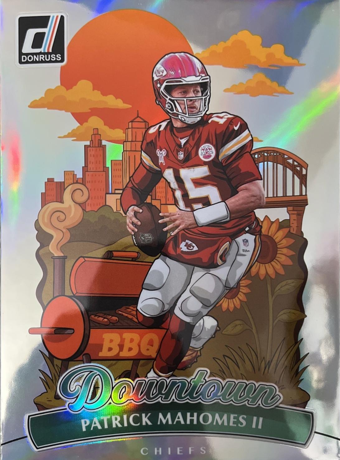 2025 Panini Donruss Downtown Patrick Mahomes II [Oversized] #8 card