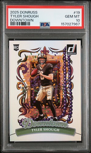 2025 Panini Donruss Downtown Tyler Shough #19 card